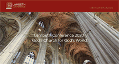 Desktop Screenshot of lambethconference.org